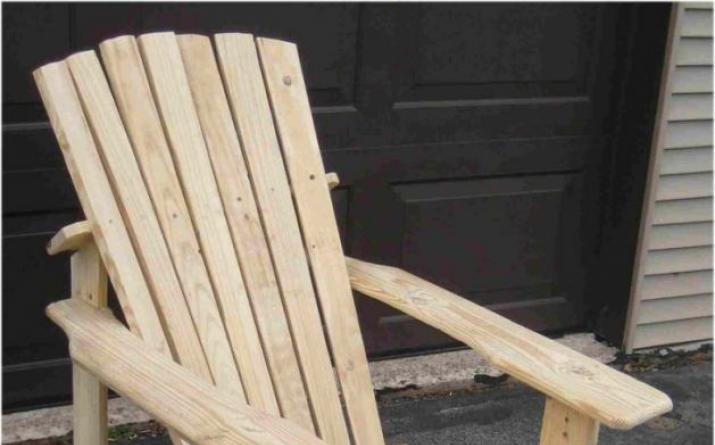 Как сделать простое кресло из досок